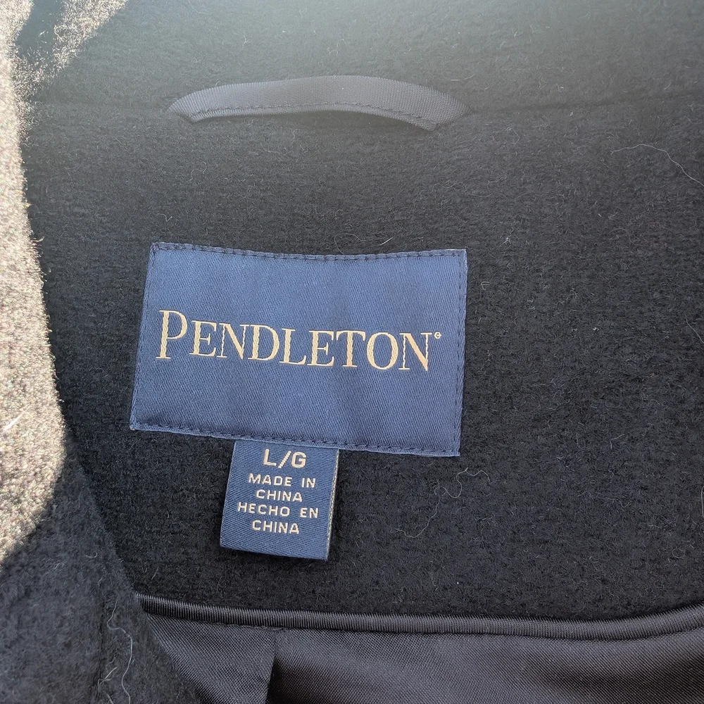 Pendleton Walker Plaid Pea Coat - Picture 2 of 5